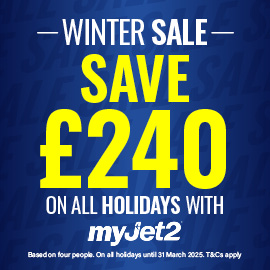 Single parent holidays get £60 off / Nothing beats a Jet2citybreak etc